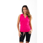 Chiberta Chiberta Cila Sleeveless Polo - Fuchsia