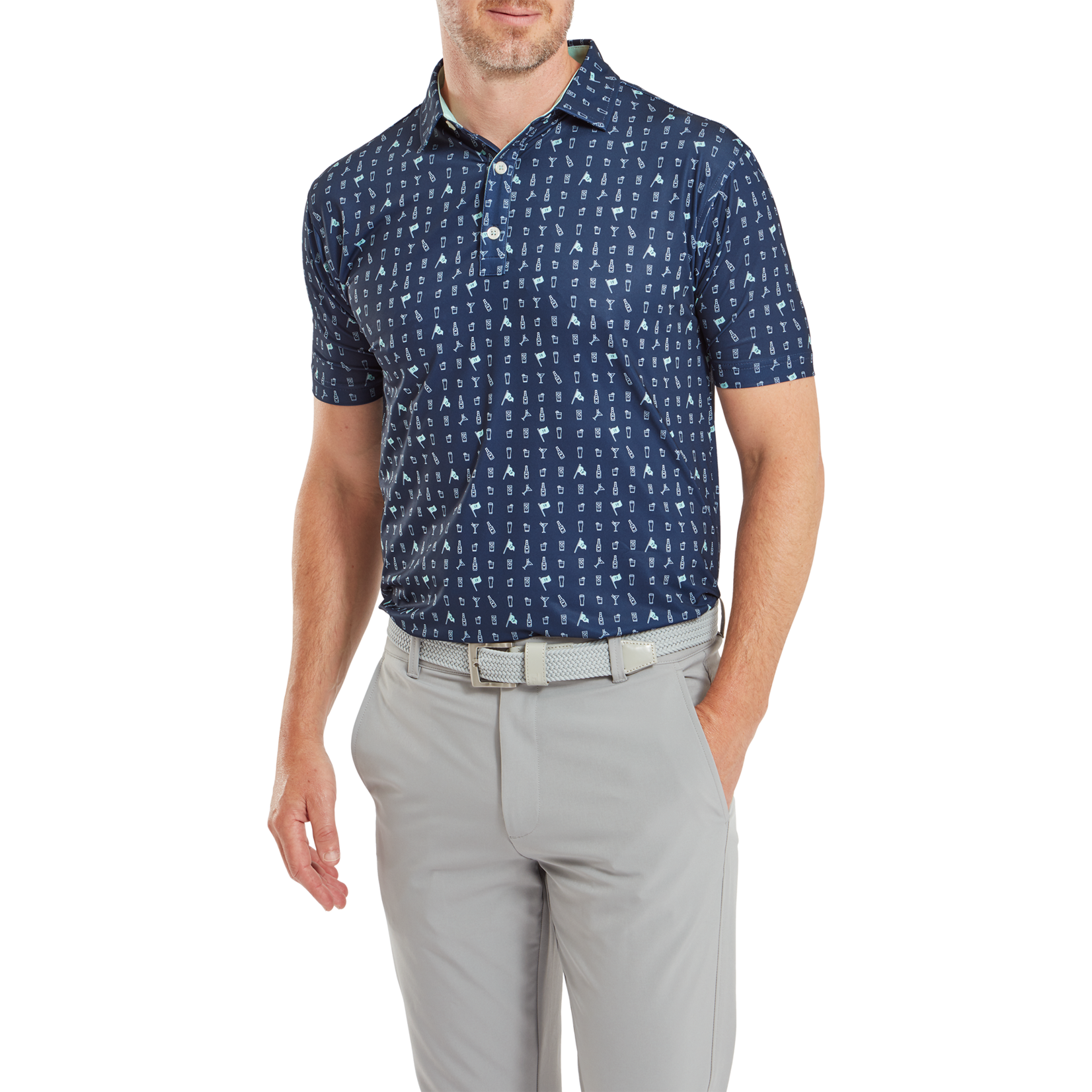 Footjoy Footjoy The 19th Hole Lisle Polo - Navy