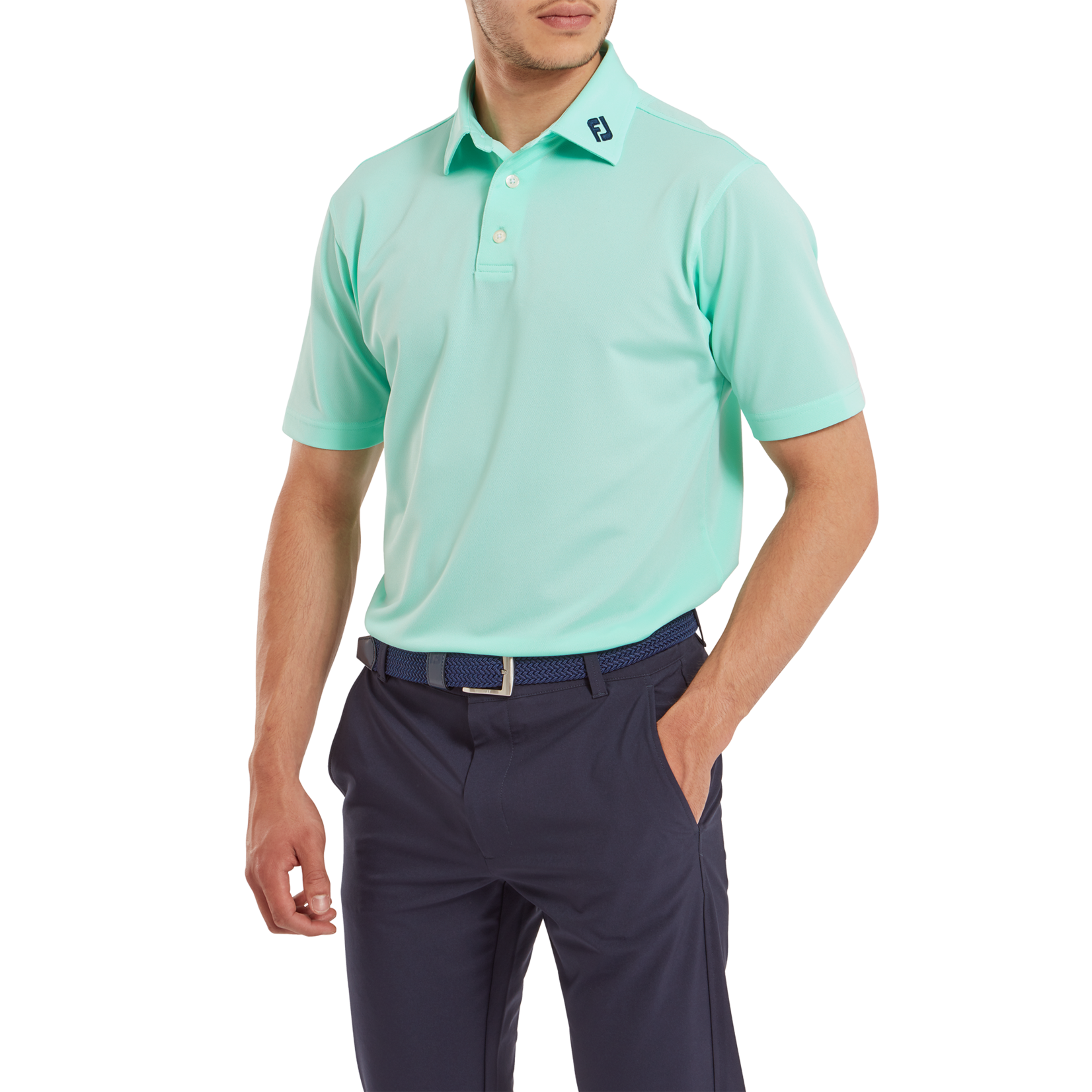 Footjoy Footjoy Stretch Pique Solid Polo - Sea Glass