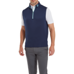 Footjoy Footjoy Half-Zip Vest - Navy/Sea Glass