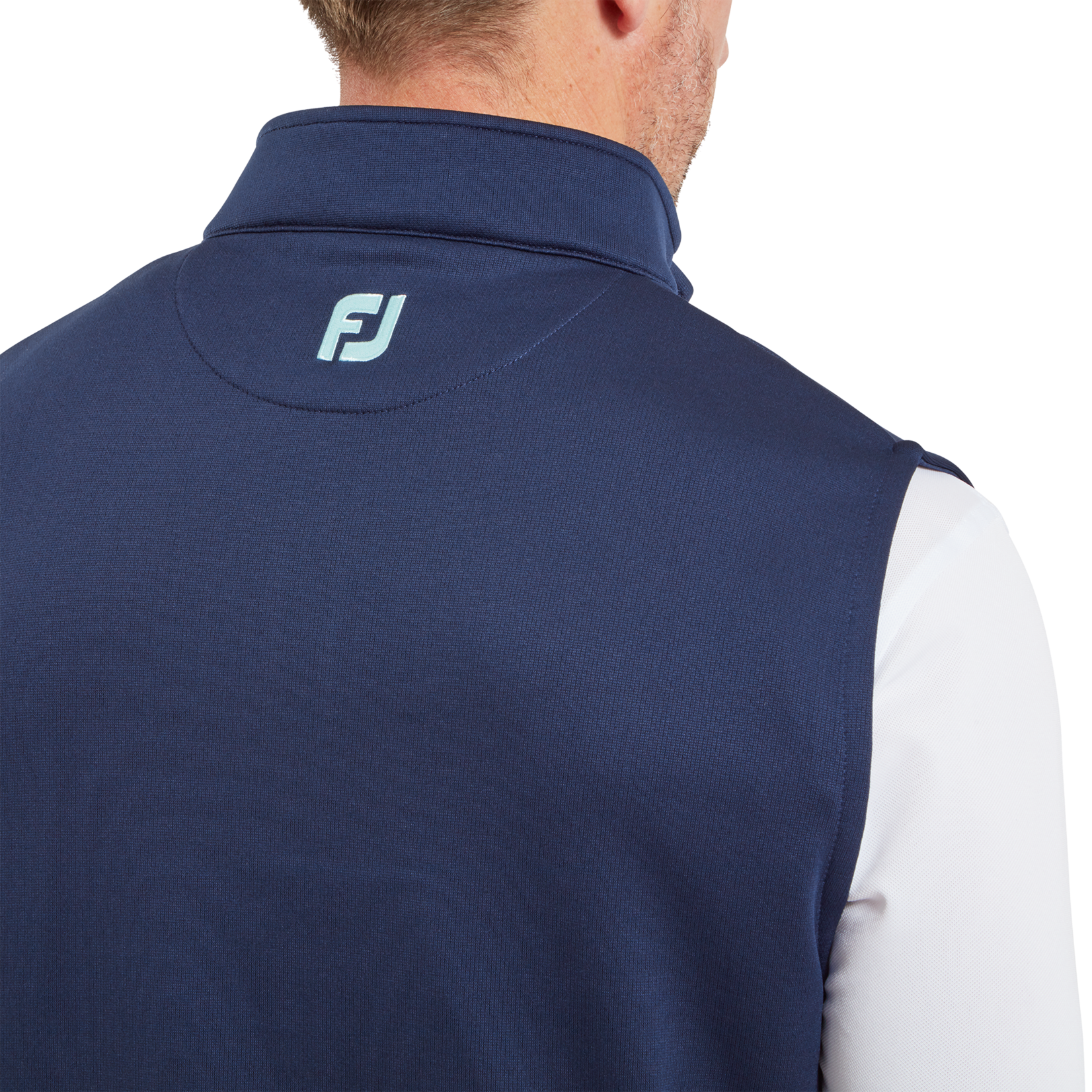 Footjoy Footjoy Half-Zip Vest - Navy/Sea Glass