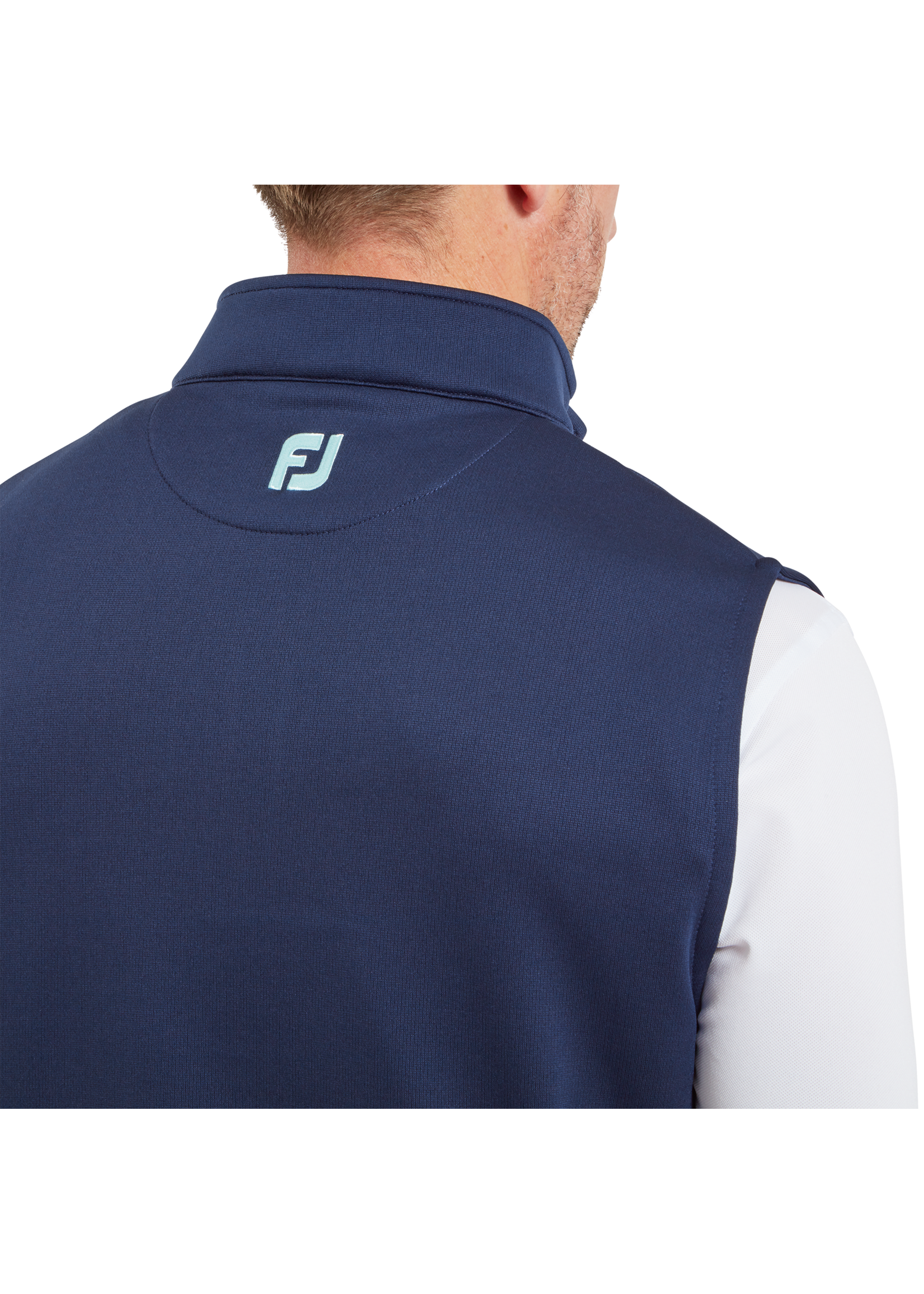 Footjoy Footjoy Half-Zip Vest - Navy/Sea Glass