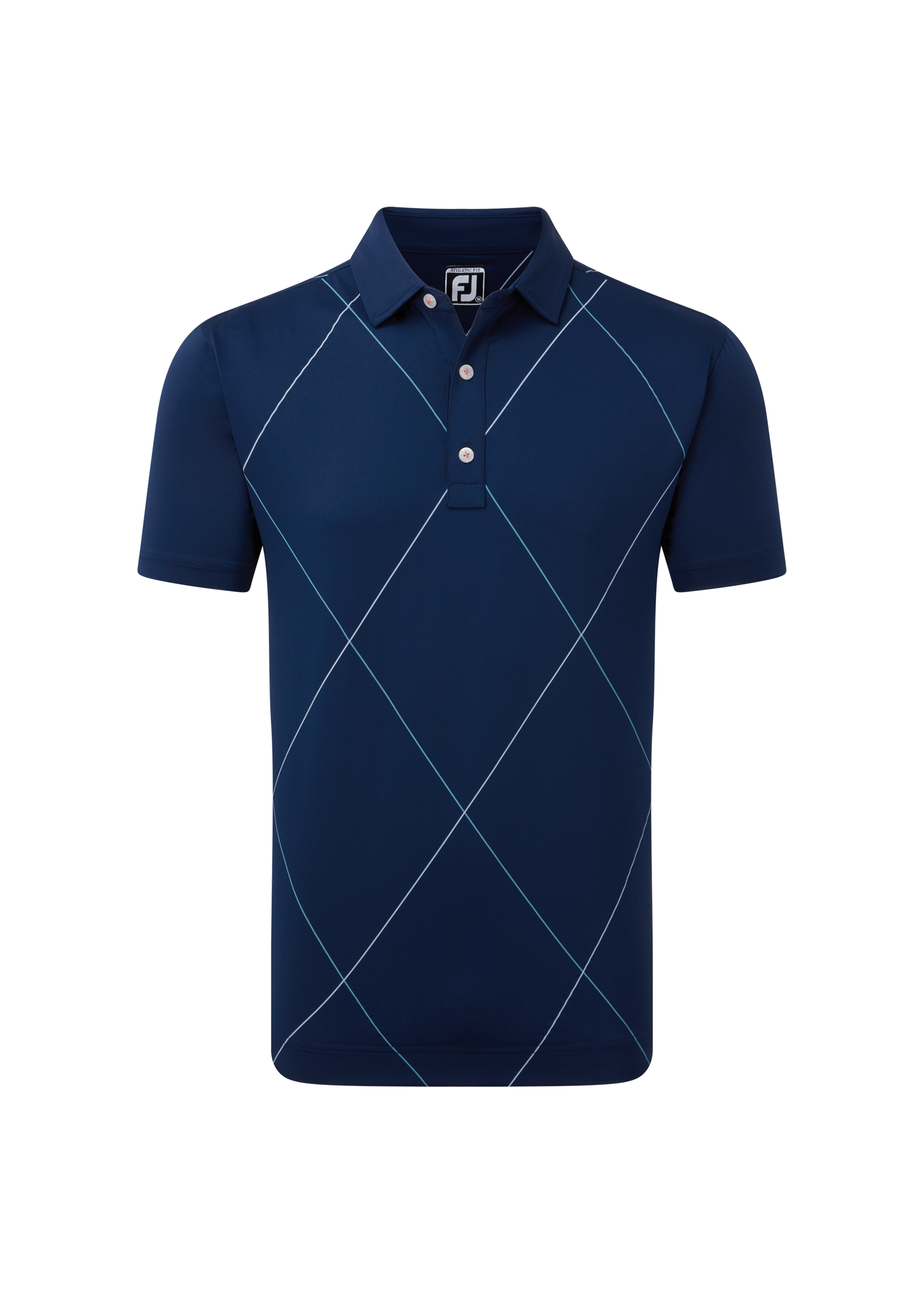 Footjoy Footjoy Raker Print  Lisle Polo - Navy