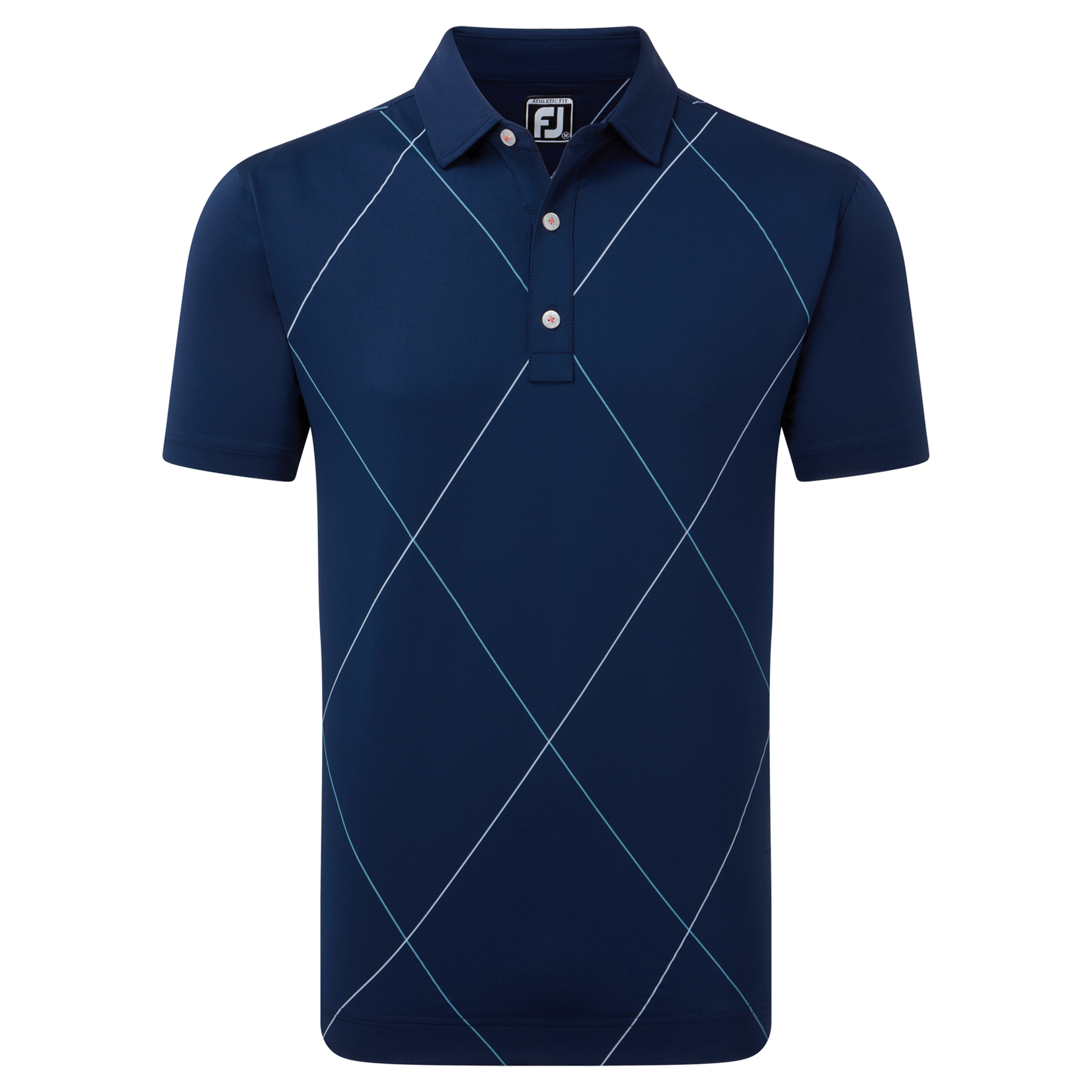 Footjoy Footjoy Raker Print  Lisle Polo - Navy