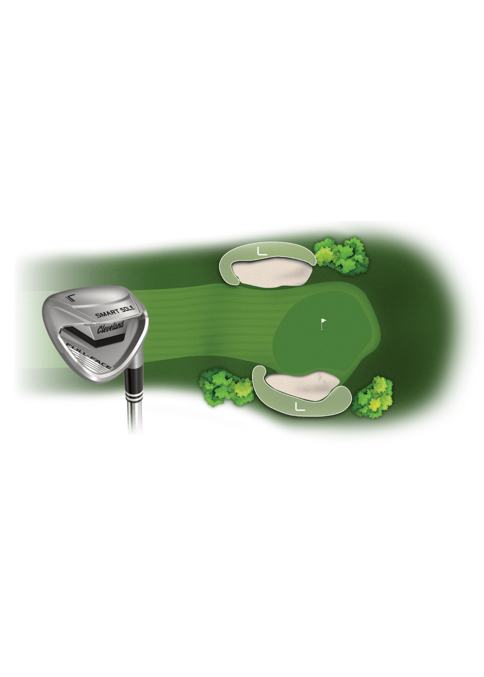 Cleveland Cleveland Smart Sole Full Face - L graphite 64 degrees