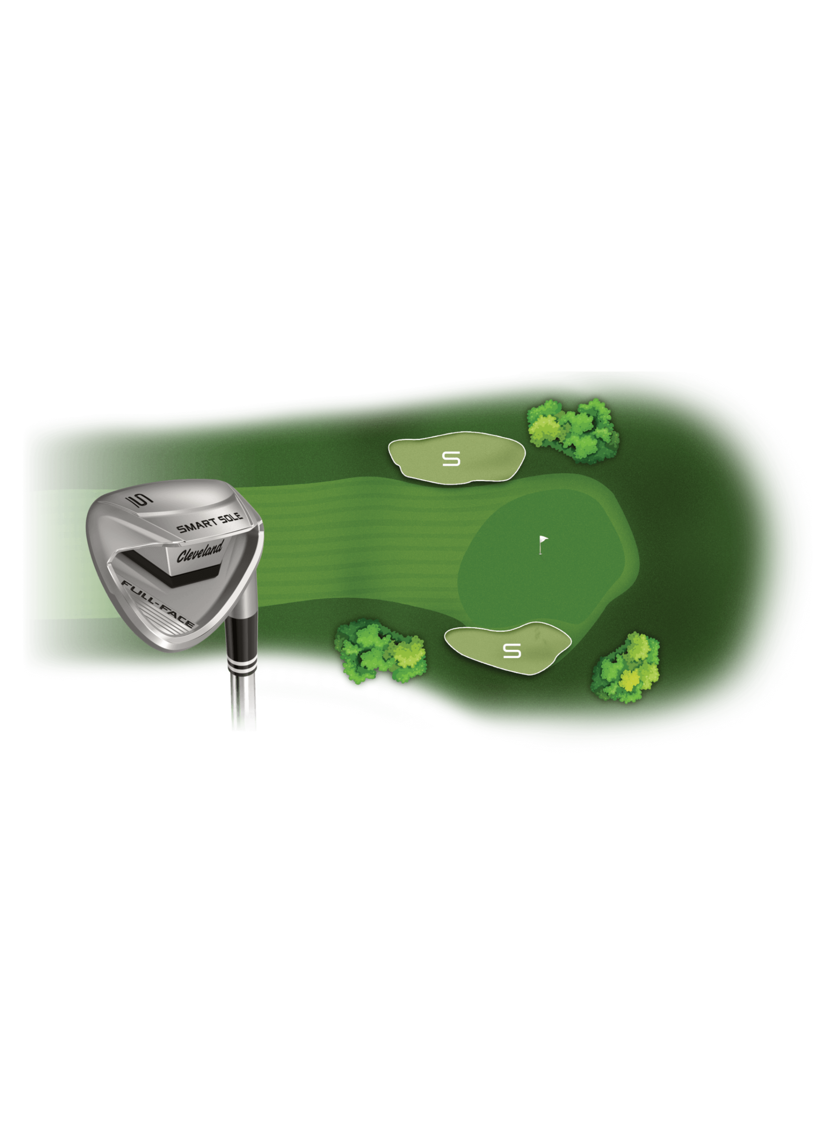 Cleveland Cleveland Smart Sole Full Face - S graphite 58 degrees