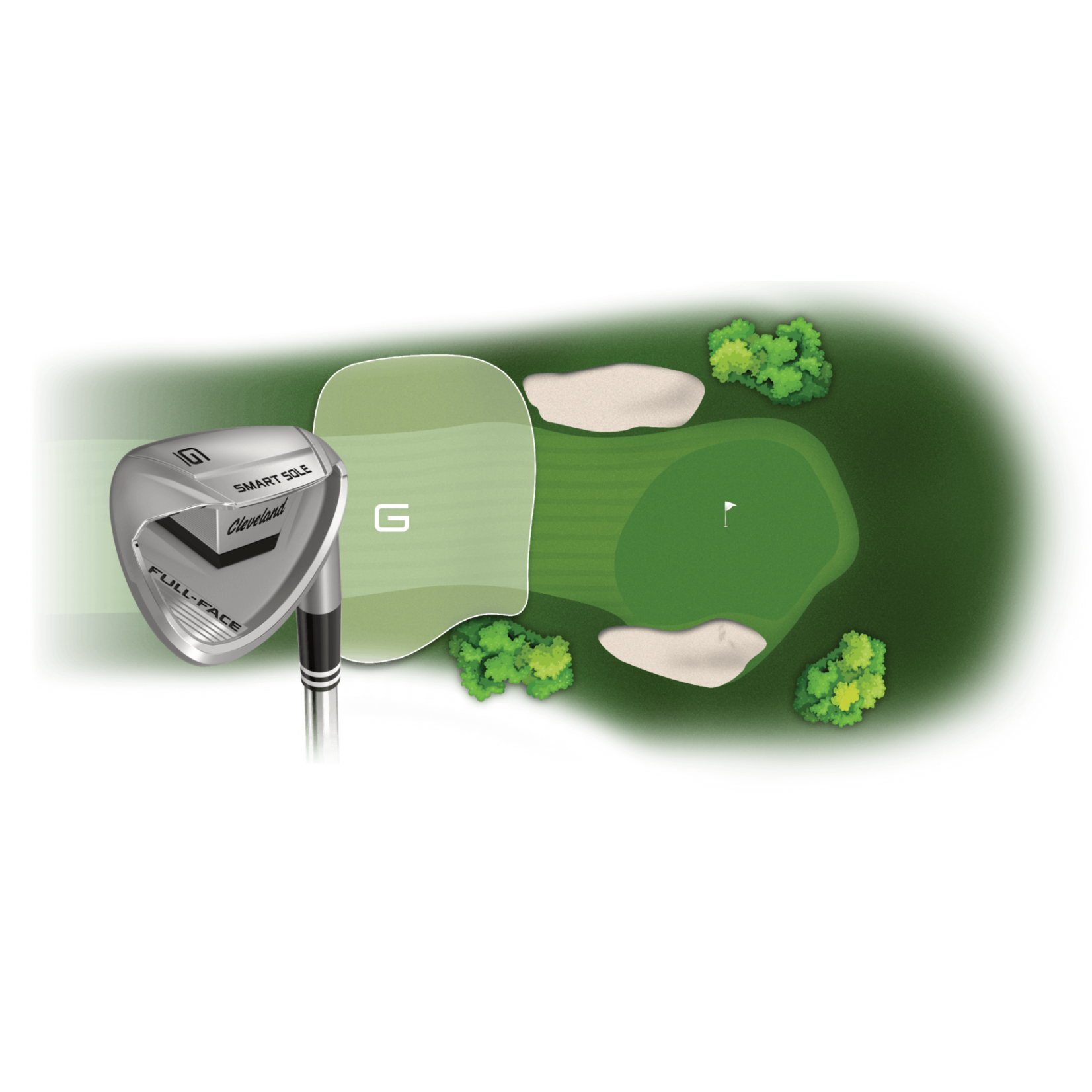 Cleveland Cleveland Smart Sole Full Face - G graphite 50 degrees
