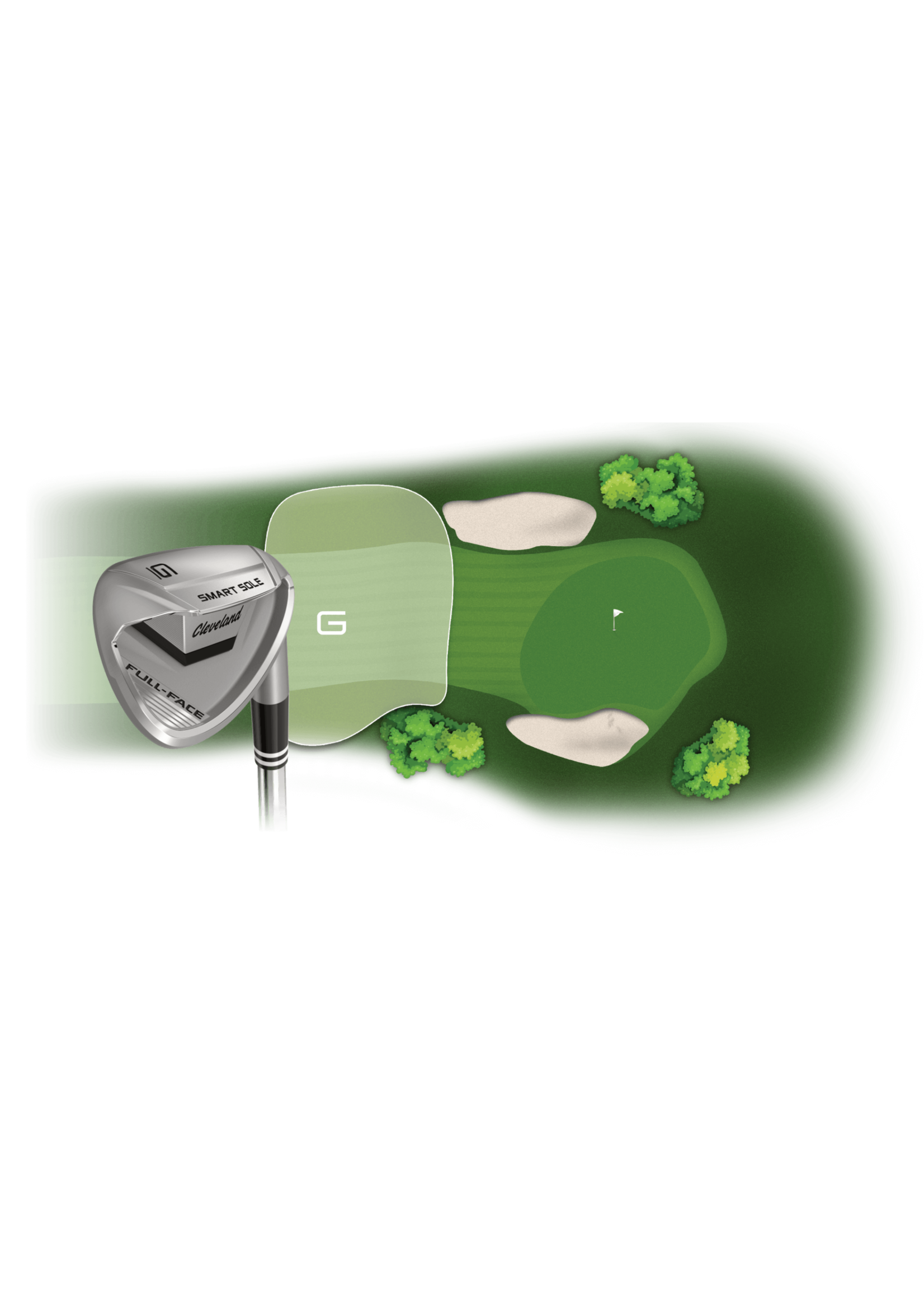 Cleveland Cleveland Smart Sole Full Face - G graphite 50 degrees