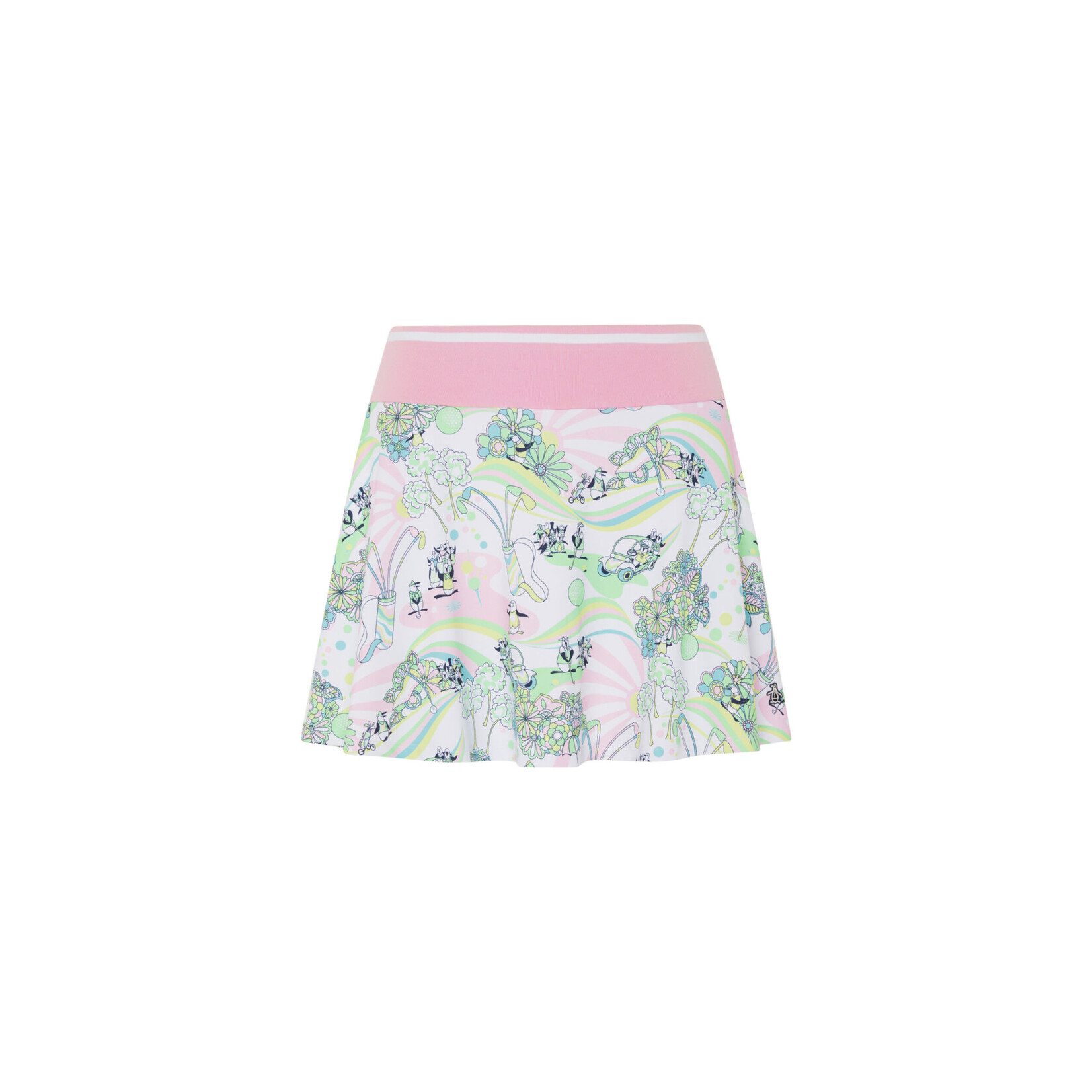 Original Penguin Original Penguin Flounce /w Ribbed Waist Skort - Bright White