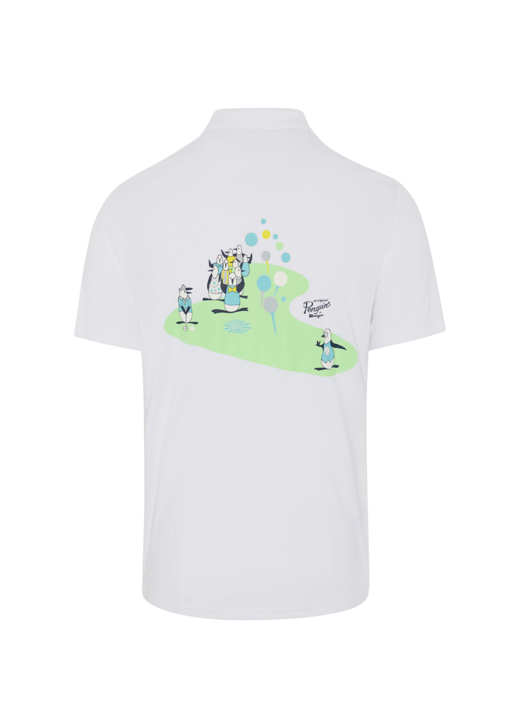 Original Penguin Original Penguin Quiet Please Graphic Oxford Polo - Bright White