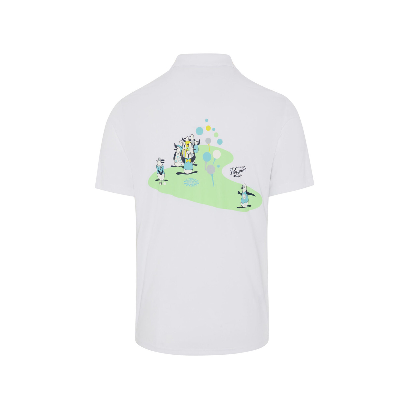 Original Penguin Original Penguin Quiet Please Graphic Oxford Polo - Bright White