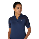 Original Penguin Original Penguin 1/2 Sleeve Mesh Blocked Polo - Black Iris