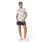 Original Penguin Original Penguin Groovy Pete Printed Zip Polo - Bright White