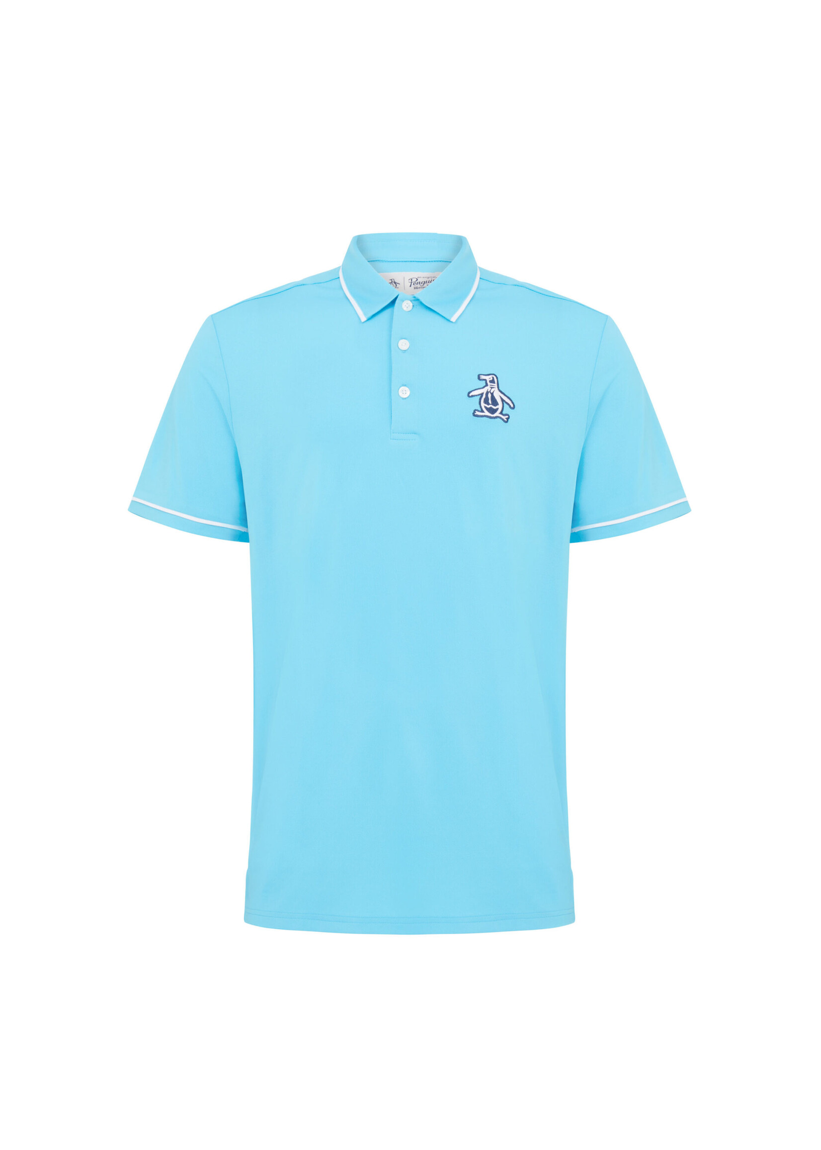 Original Penguin Original Penguin New Heritage Polo /w Large Pete Logo - Aquarius