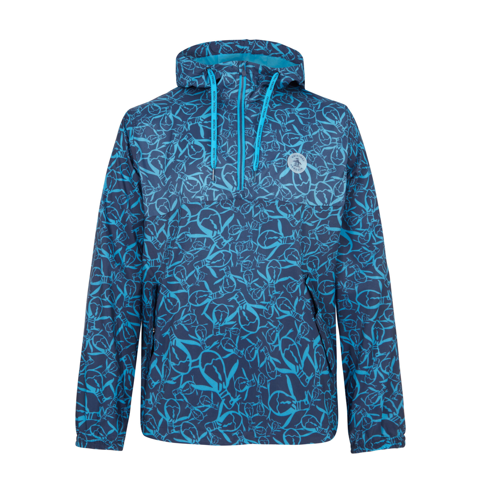 Original Penguin Original Penguin Trademark Printed Windjacket  - Black Iris