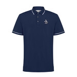 Original Penguin Original Penguin New Heritage Polo /w Large Pete Logo - Black Iris