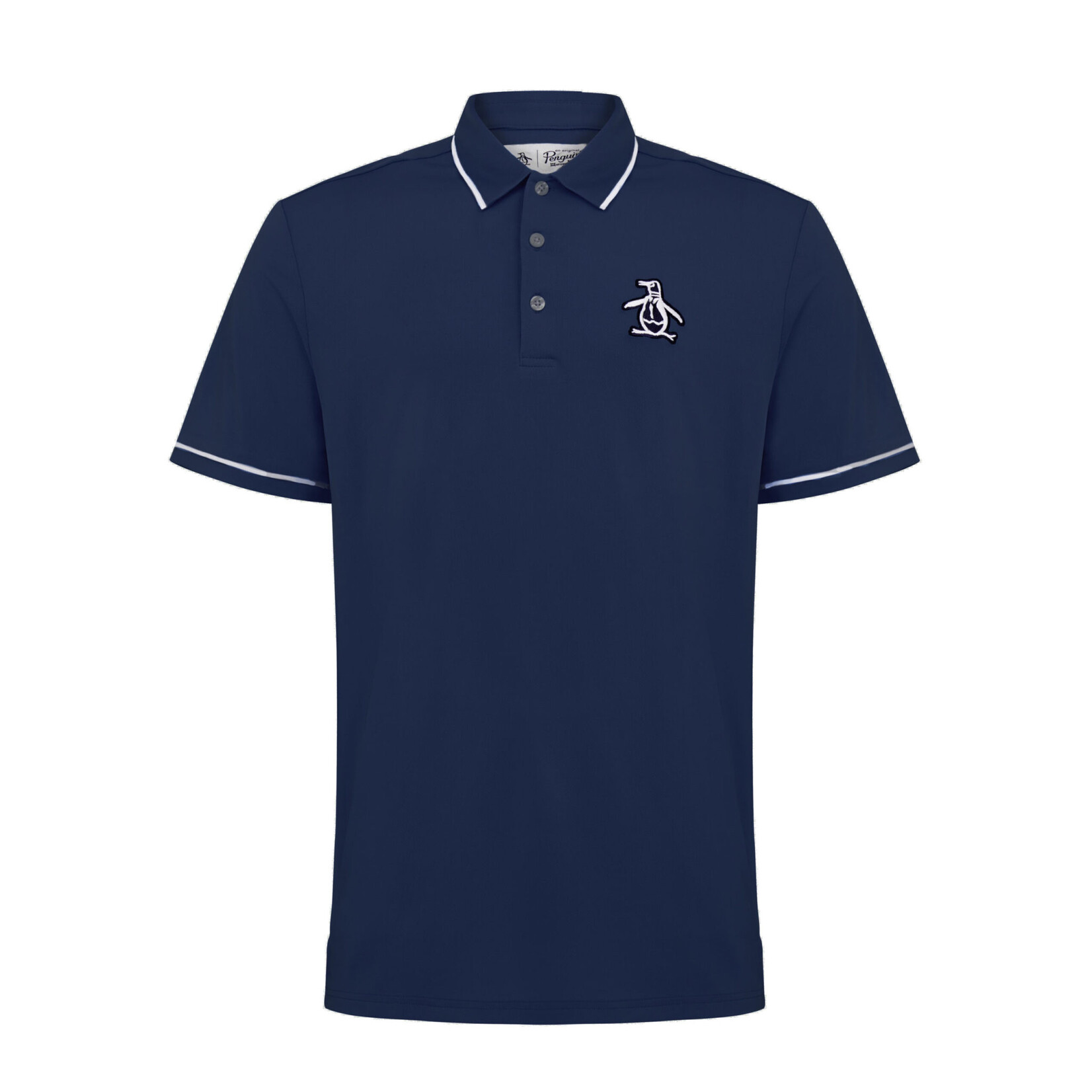 Original Penguin Original Penguin New Heritage Polo /w Large Pete Logo - Black Iris