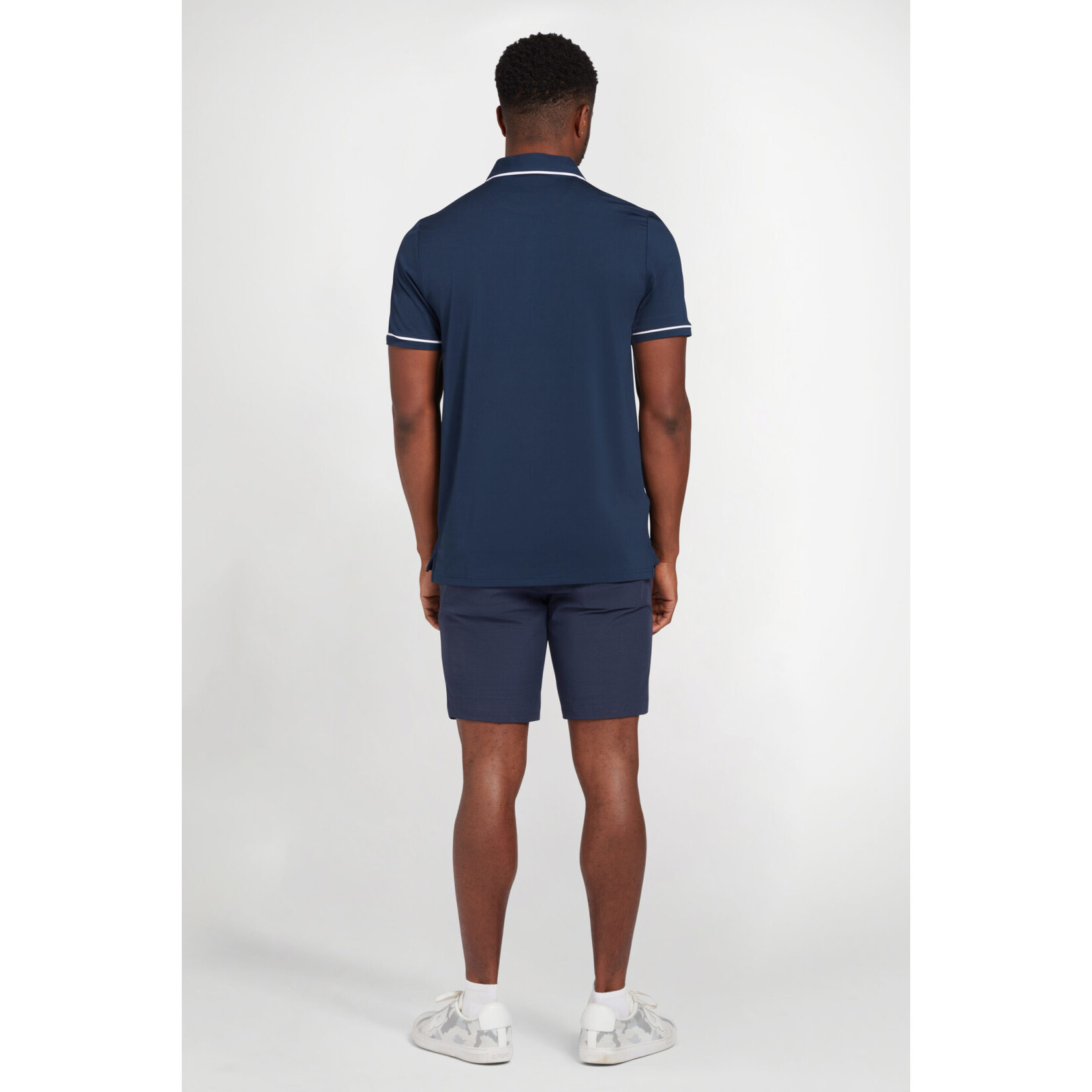 Original Penguin Original Penguin New Heritage Polo /w Large Pete Logo - Black Iris