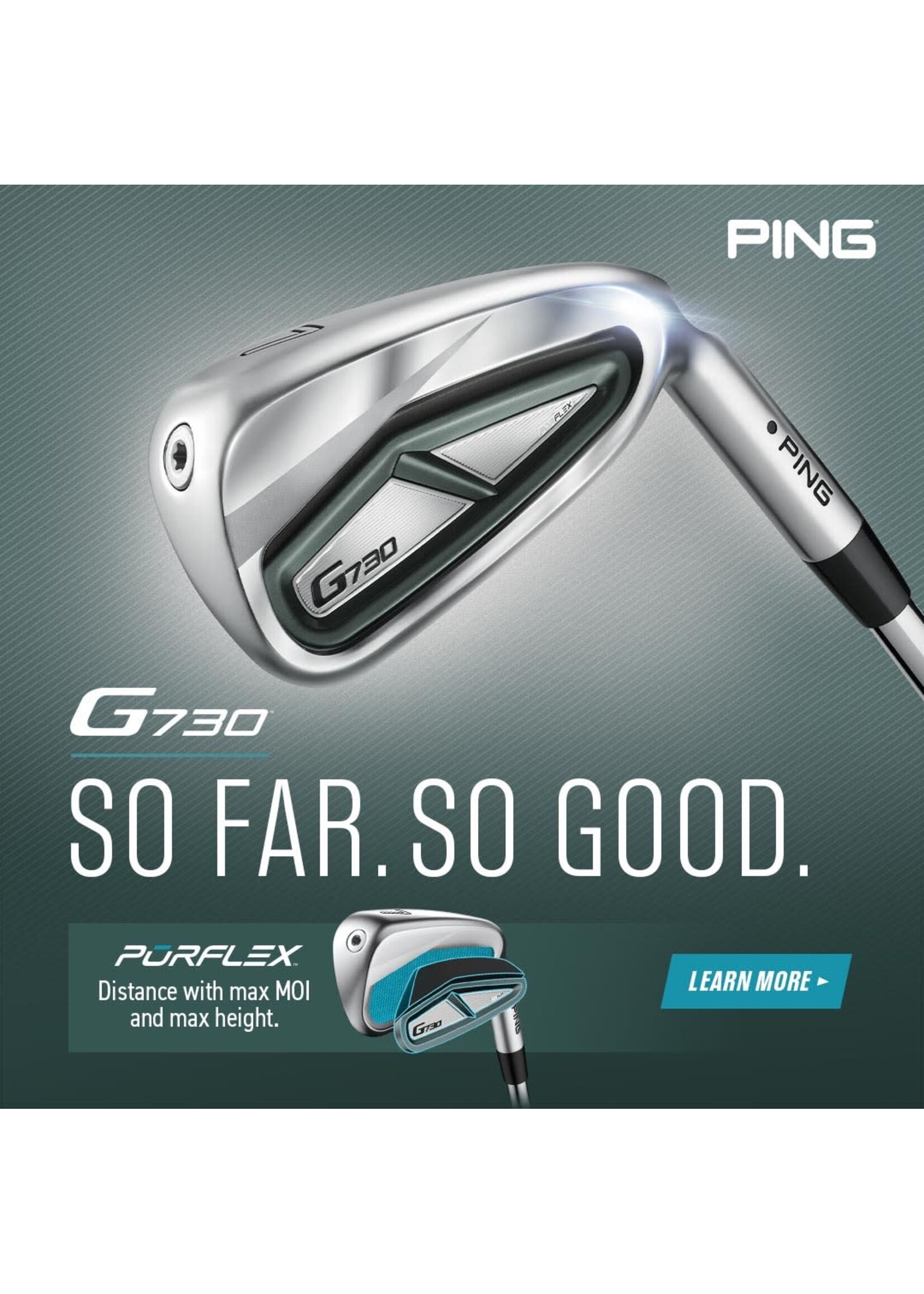 Ping Ping G730 Irons 5-PW, UW 56 Blue dot +1" - Graphite Recoil Dart 75 R, Midsize Grips