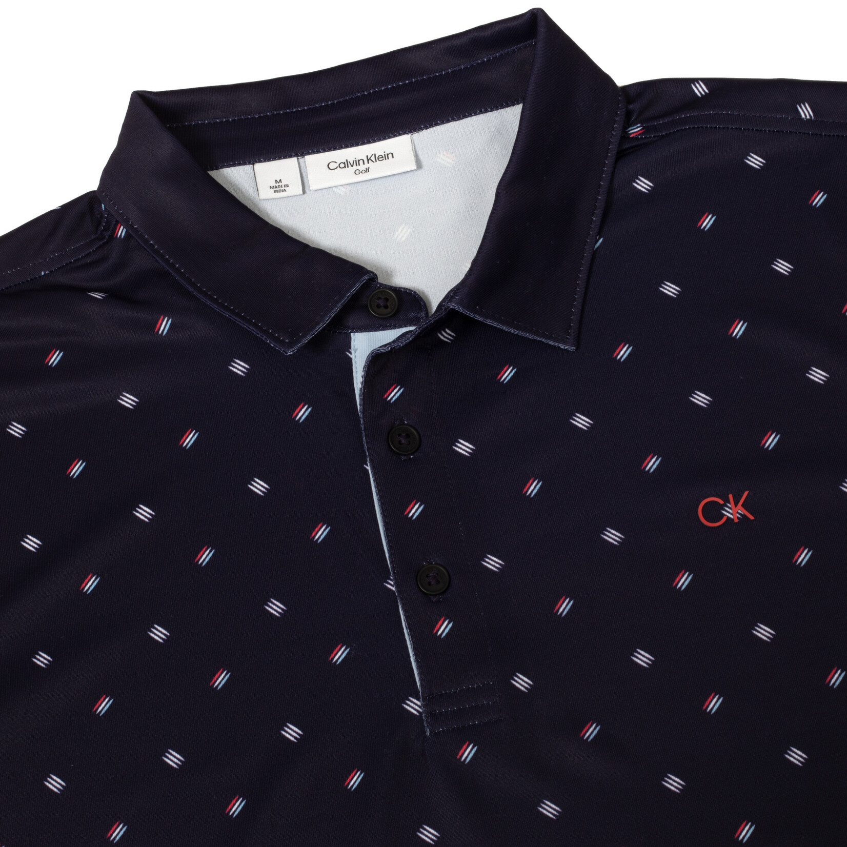 Calvin Klein Calvin Klein Treble Strike Print Polo - Evening Blue