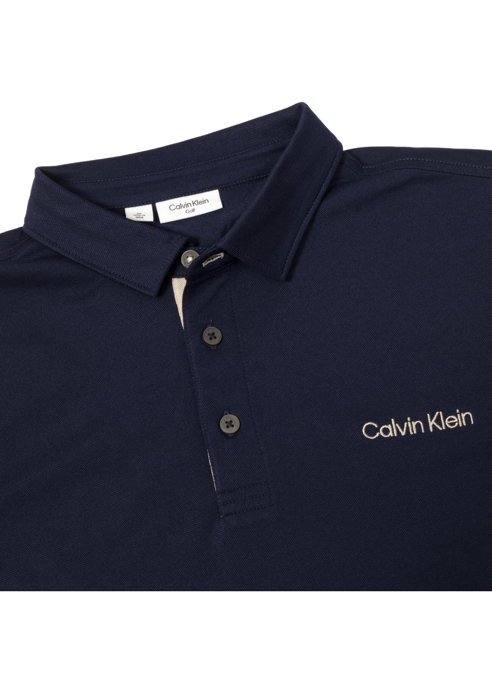 Calvin Klein Calvin Klein Medina Longsleeve Polo - Evening Blue Marl