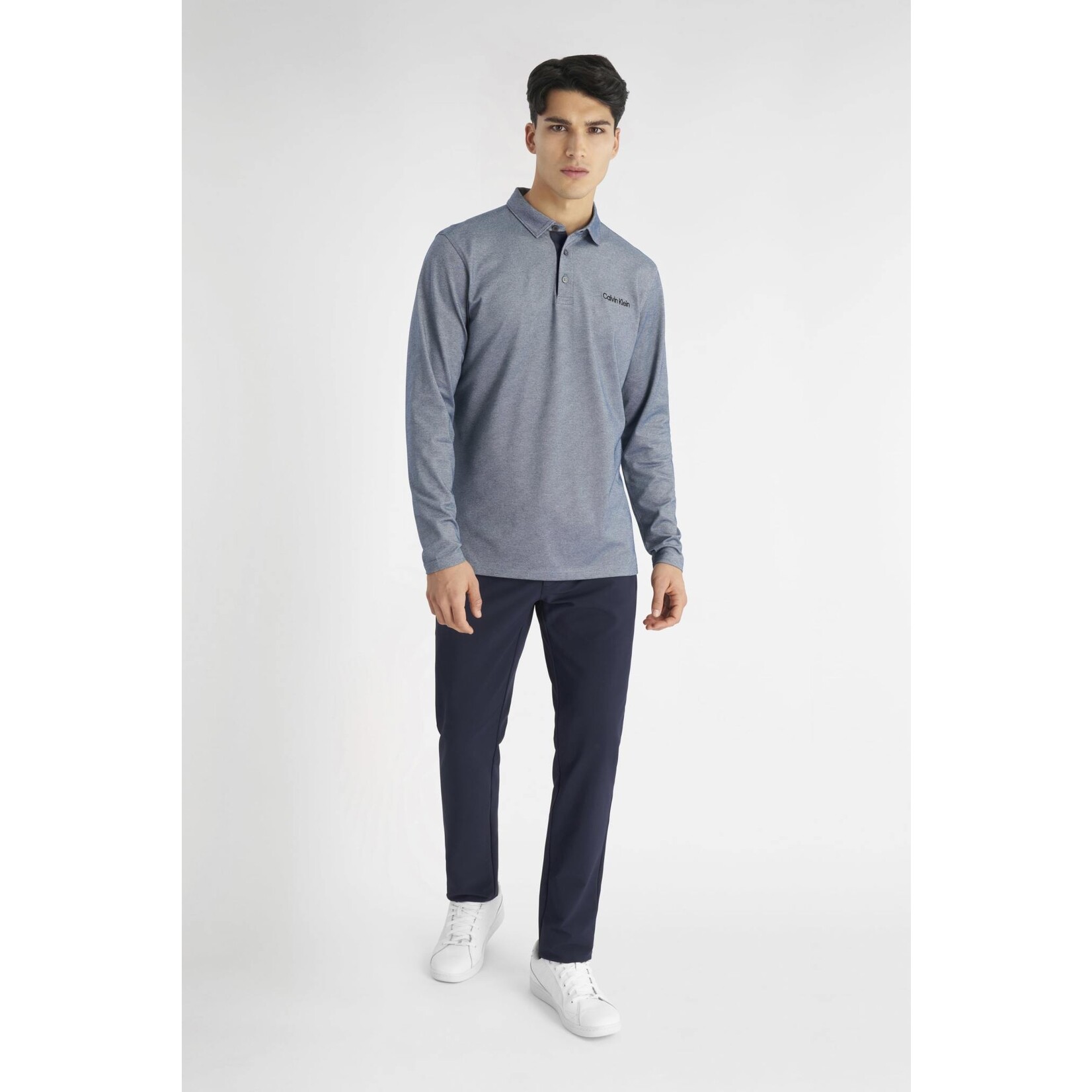Calvin Klein Calvin Klein Medina Longsleeve Polo - Sand Marl