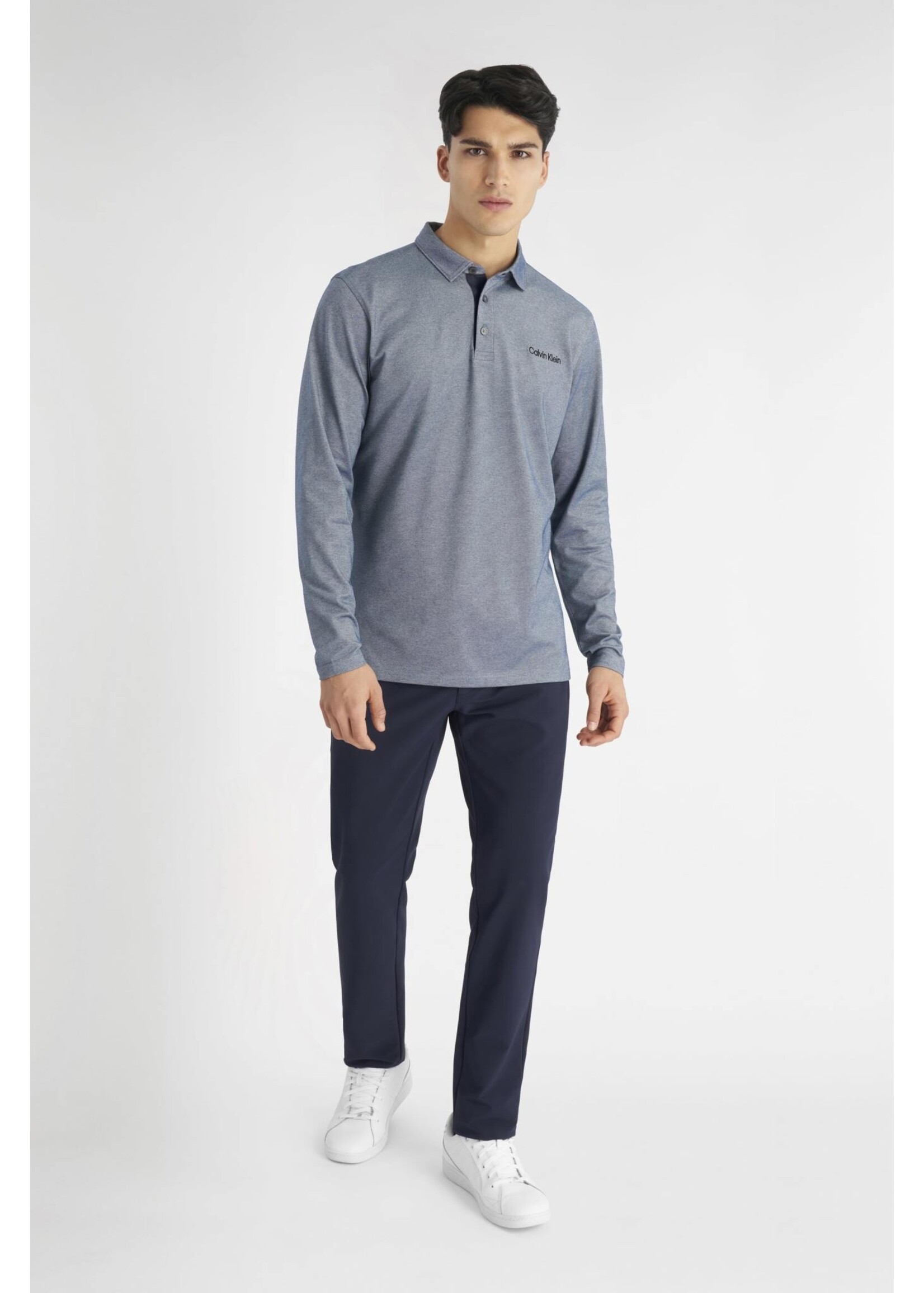 Calvin Klein Calvin Klein Medina Longsleeve Polo - Sand Marl