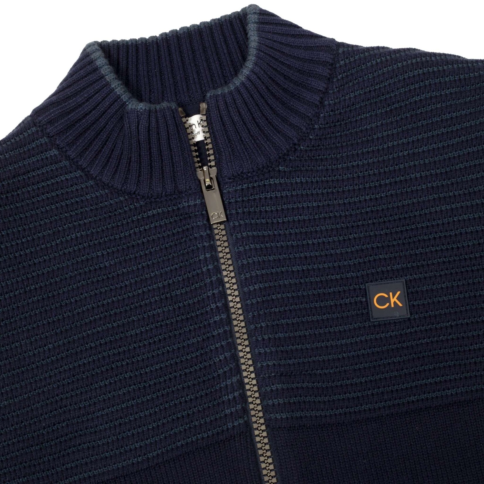 Calvin Klein Calvin Klein Oak Creek Full Zip Lined Sweater - Evening Blue