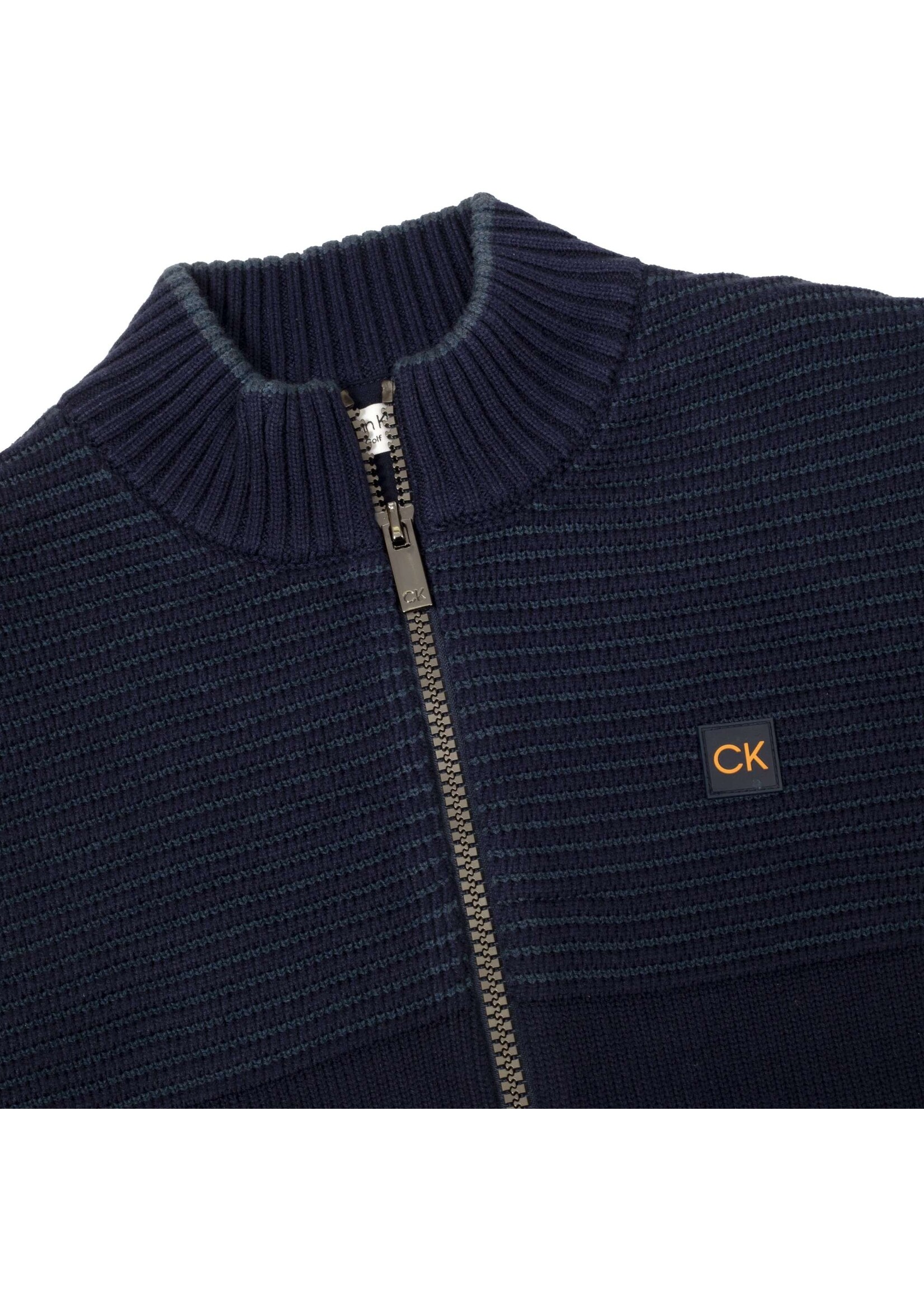 Calvin Klein Calvin Klein Oak Creek Full Zip Lined Sweater - Evening Blue