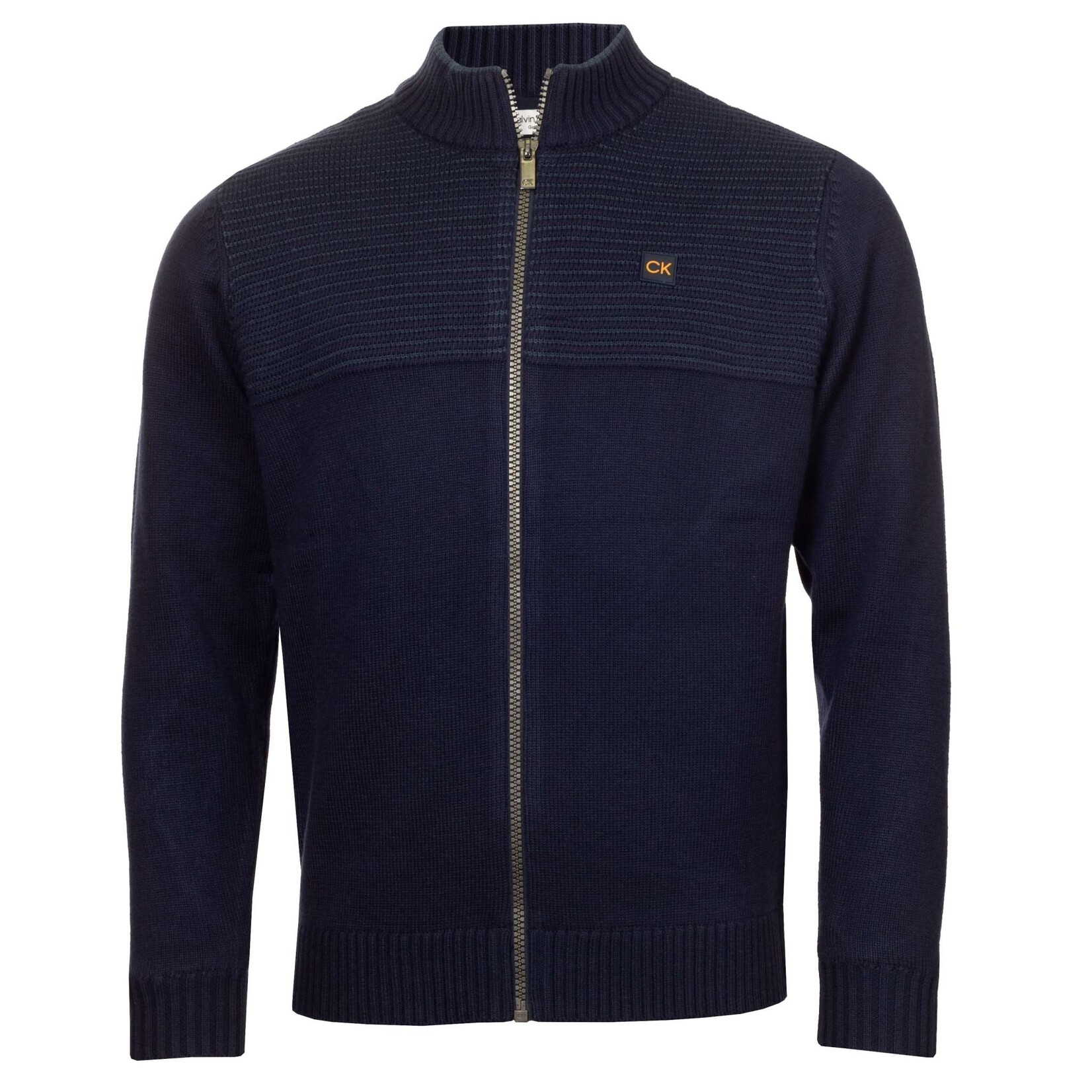 Calvin Klein Calvin Klein Oak Creek Full Zip Lined Sweater - Evening Blue