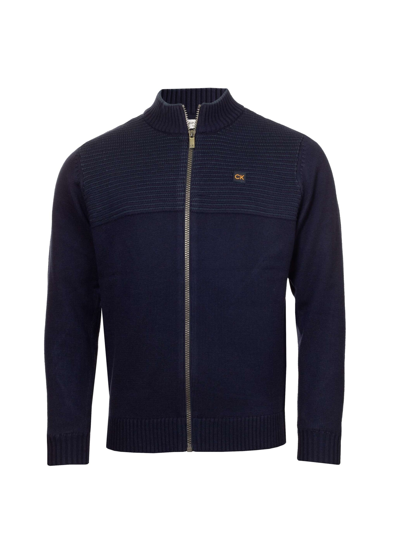 Calvin Klein Calvin Klein Oak Creek Full Zip Lined Sweater - Evening Blue