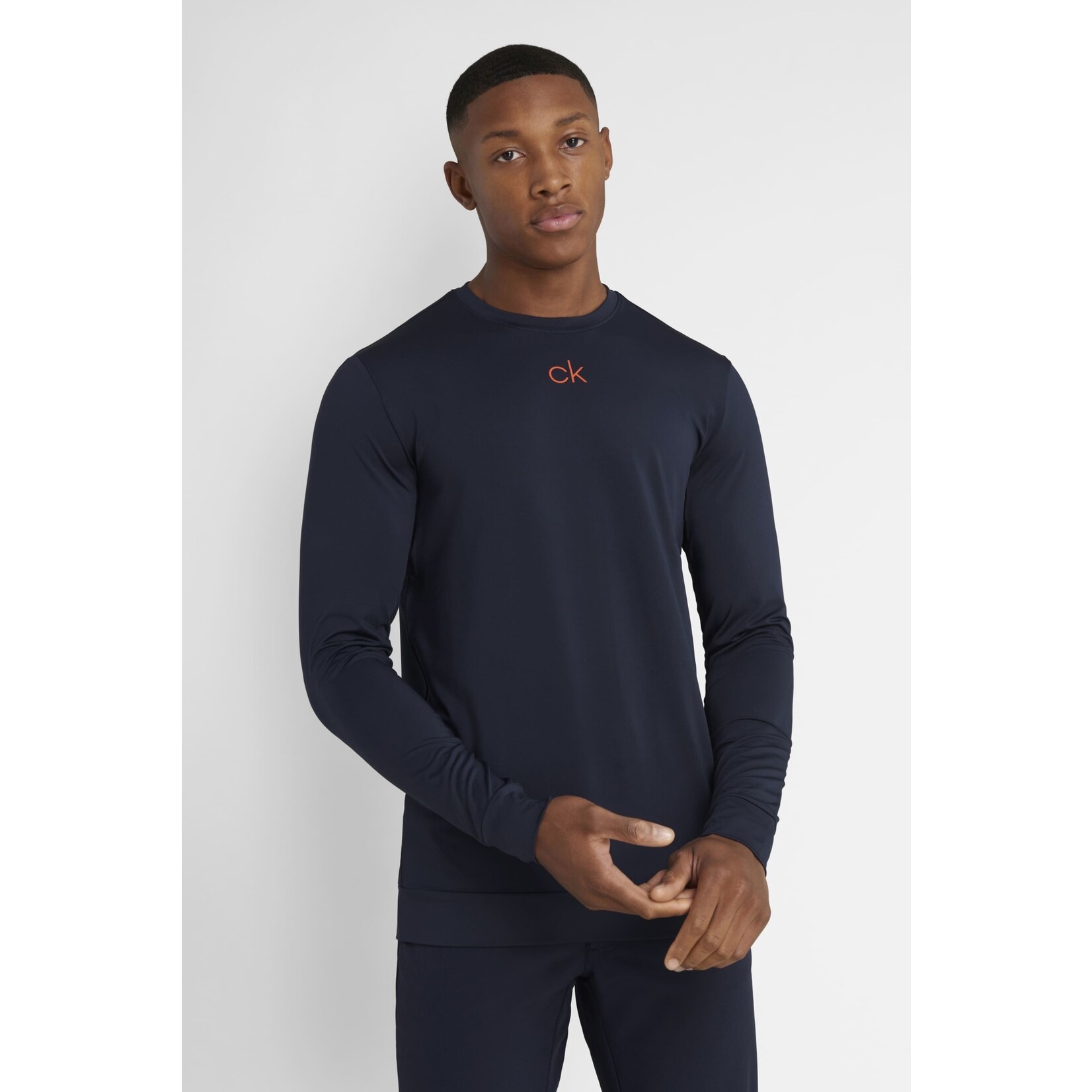 Calvin Klein Calvin Klein Baselayer with CK Chest Print - Navy