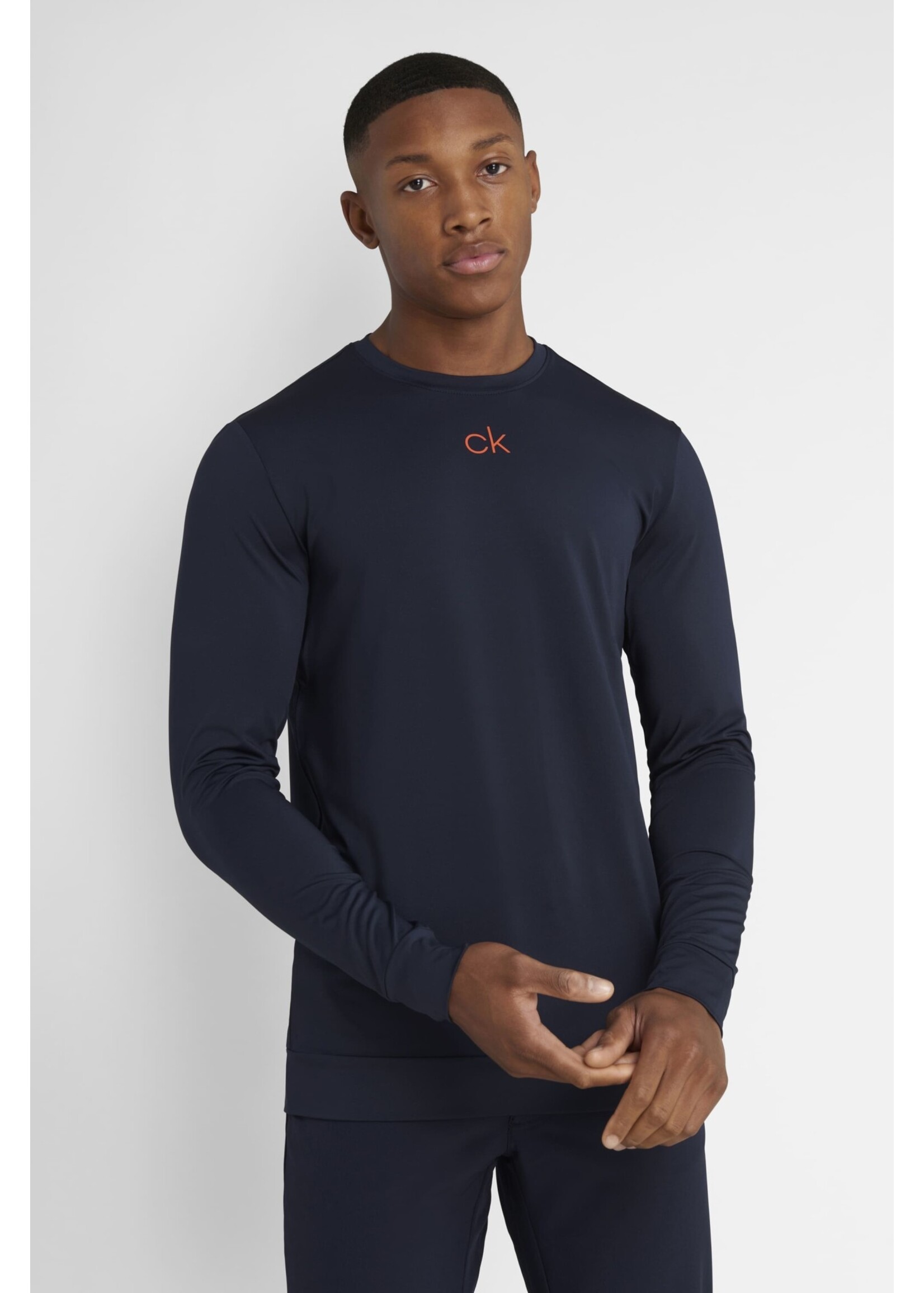 Calvin Klein Calvin Klein Baselayer with CK Chest Print - Navy