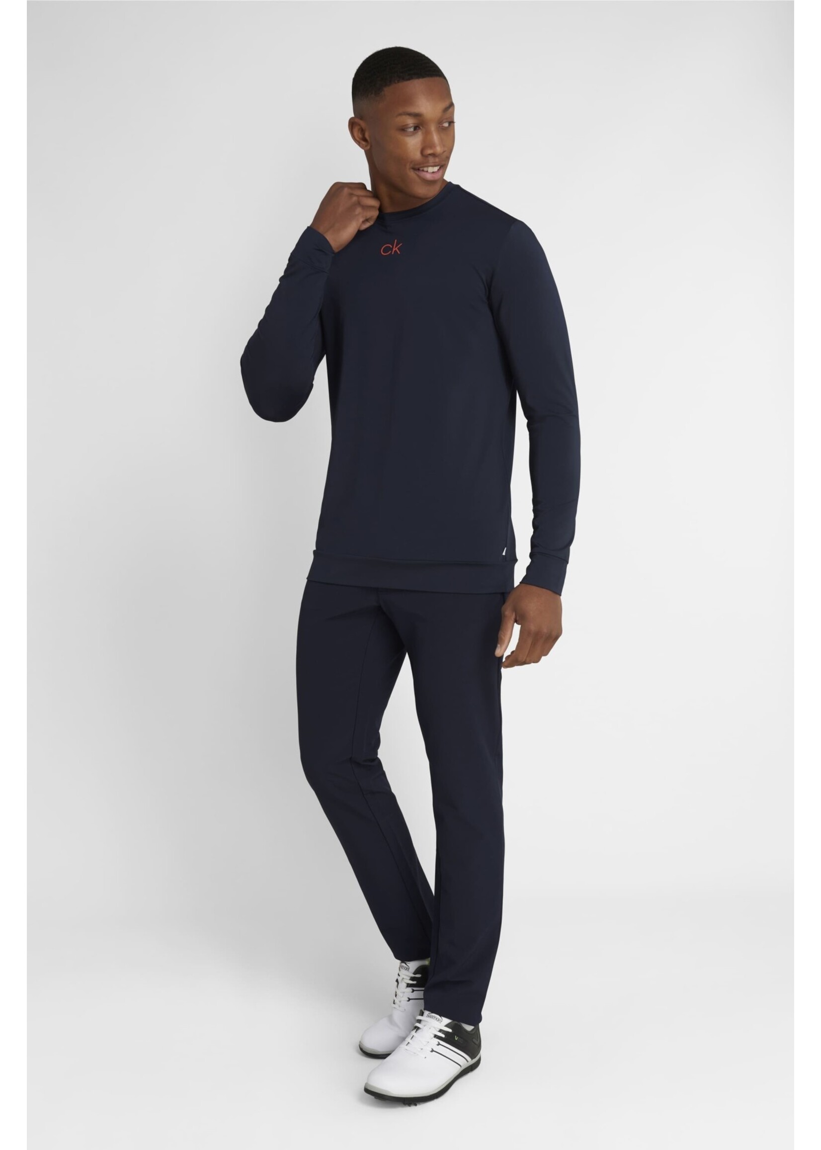Calvin Klein Calvin Klein Baselayer with CK Chest Print - Navy