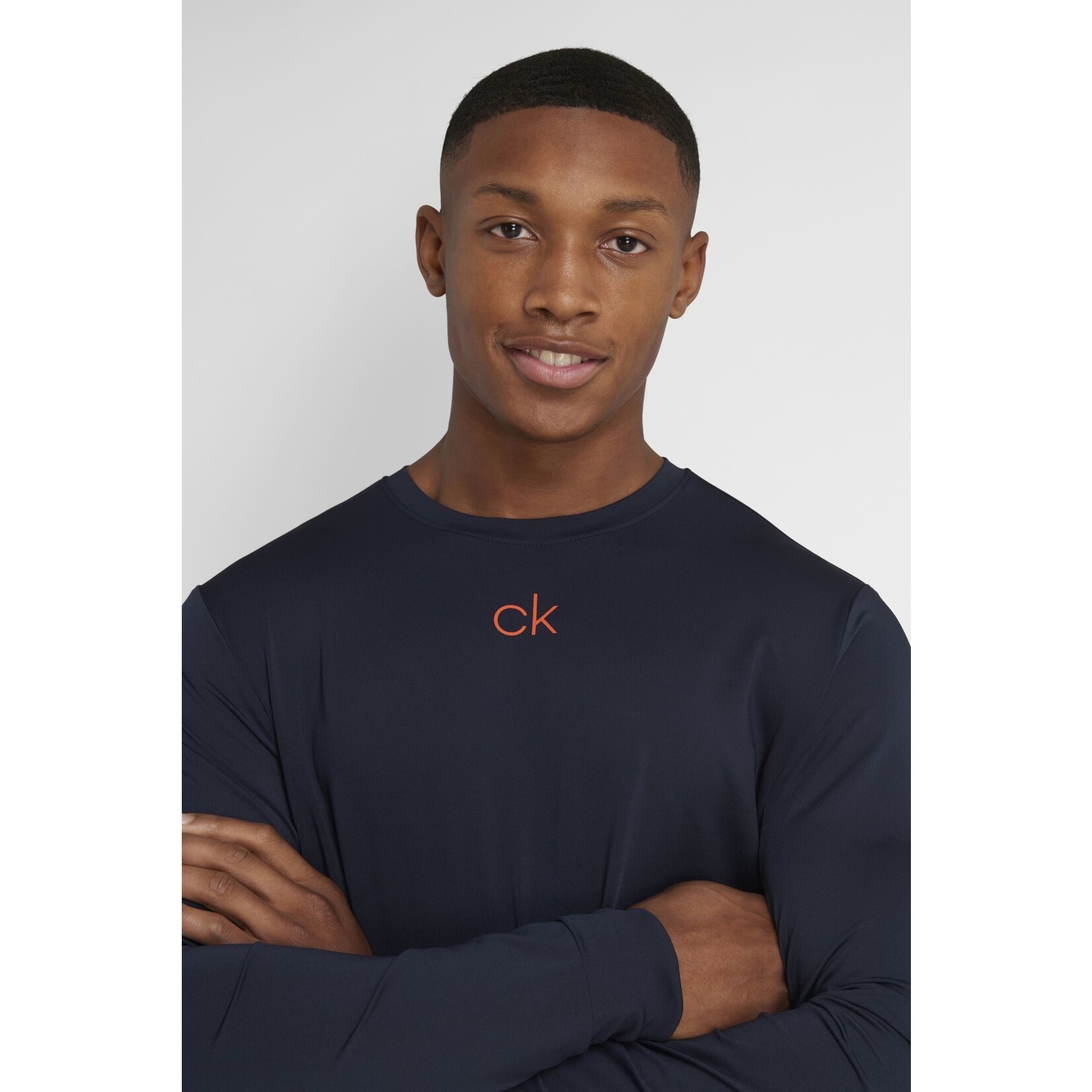 Calvin Klein Calvin Klein Baselayer with CK Chest Print - Navy