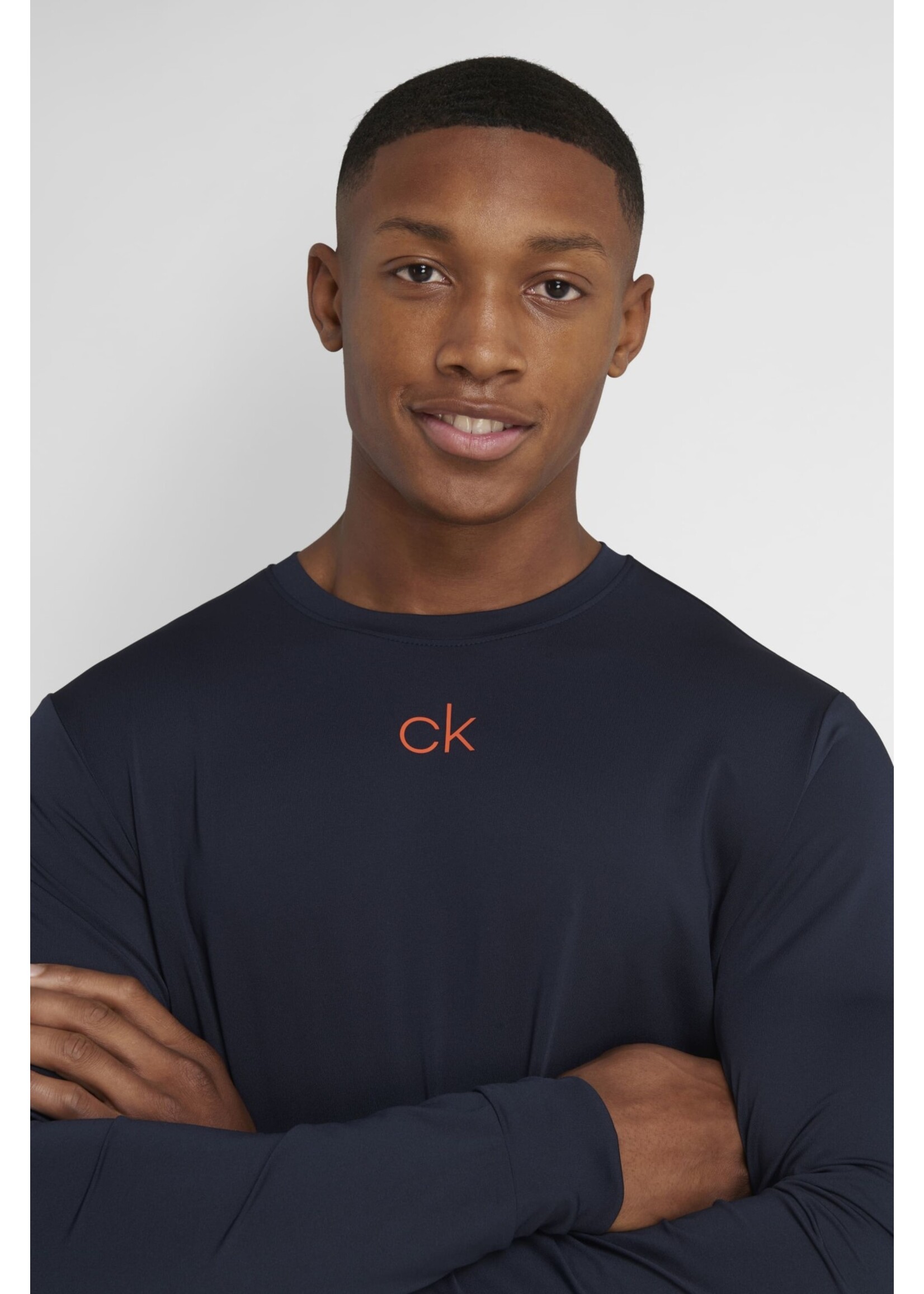 Calvin Klein Calvin Klein Baselayer with CK Chest Print - Navy