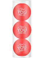 Legend Giftset 3 balls - Yes You Did It - Red