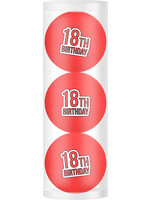 Legend Giftset 3 balls - 18th Birthday - Red