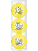 Legend Giftset 3 balls - 21th Birthday - Yellow