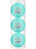 Legend Giftset 3 balls - 40th Birthday - Blue