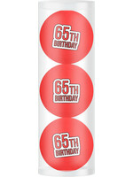 Legend Giftset 3 balls - 65th Birthday - Red