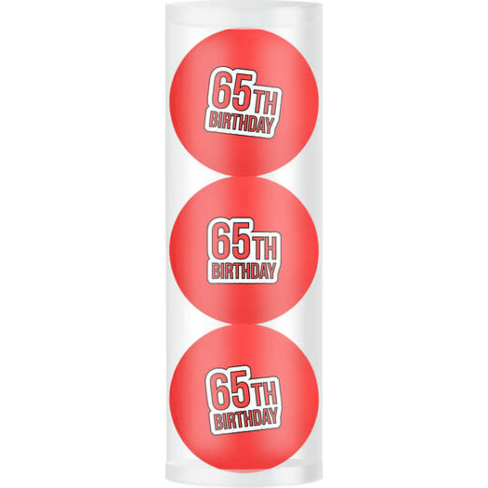 Legend Giftset 3 balls - 65th Birthday - Red