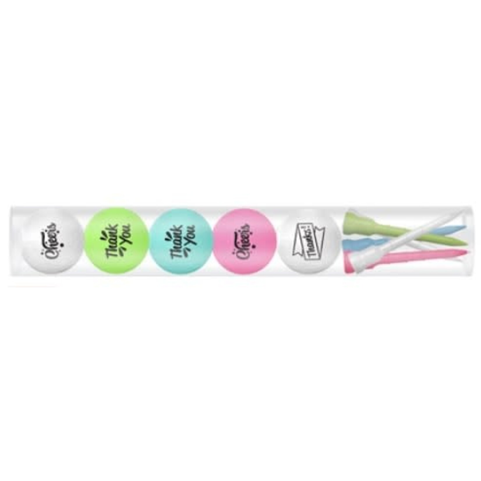 Legend Giftset 5 balls & tee's - Thank You - Mix