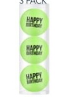 Legend Giftset 3 balls - Happy Birthday - Green