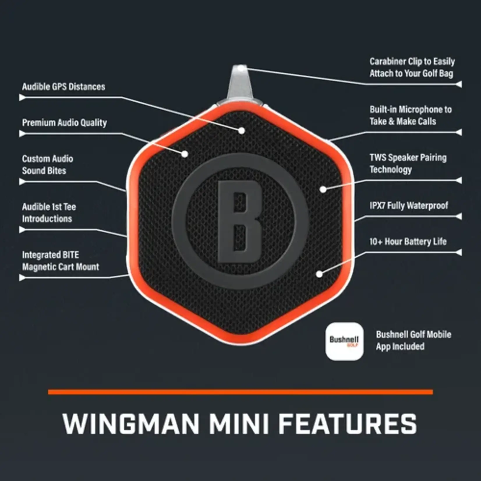 Bushnell Bushnell Wingman Mini Black/Silver