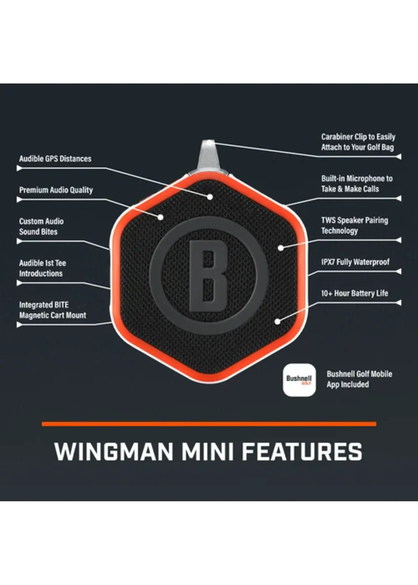 Bushnell Bushnell Wingman Mini Black/Silver