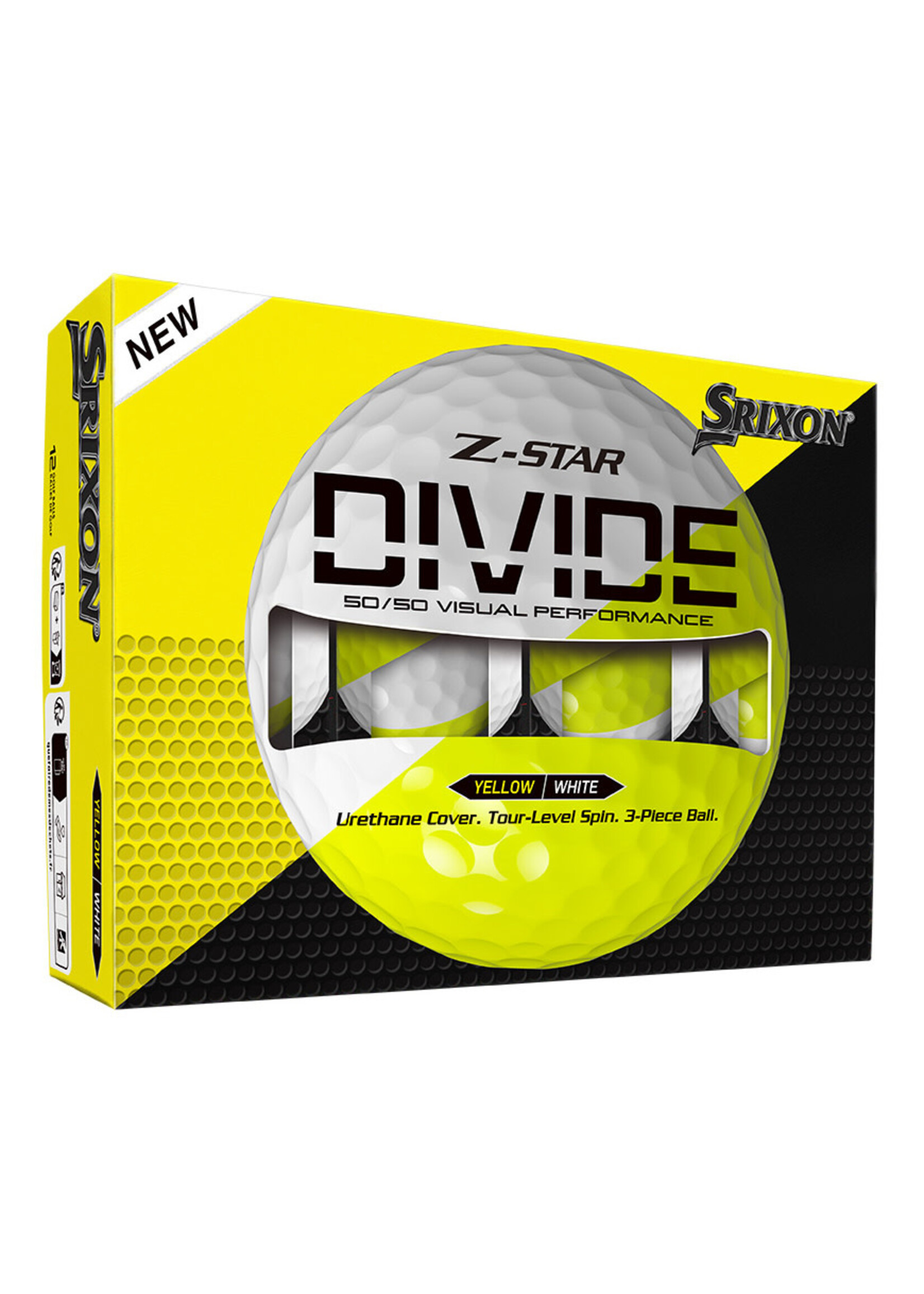 Srixon Srixon Z-star 9 Divide - White/Yellow