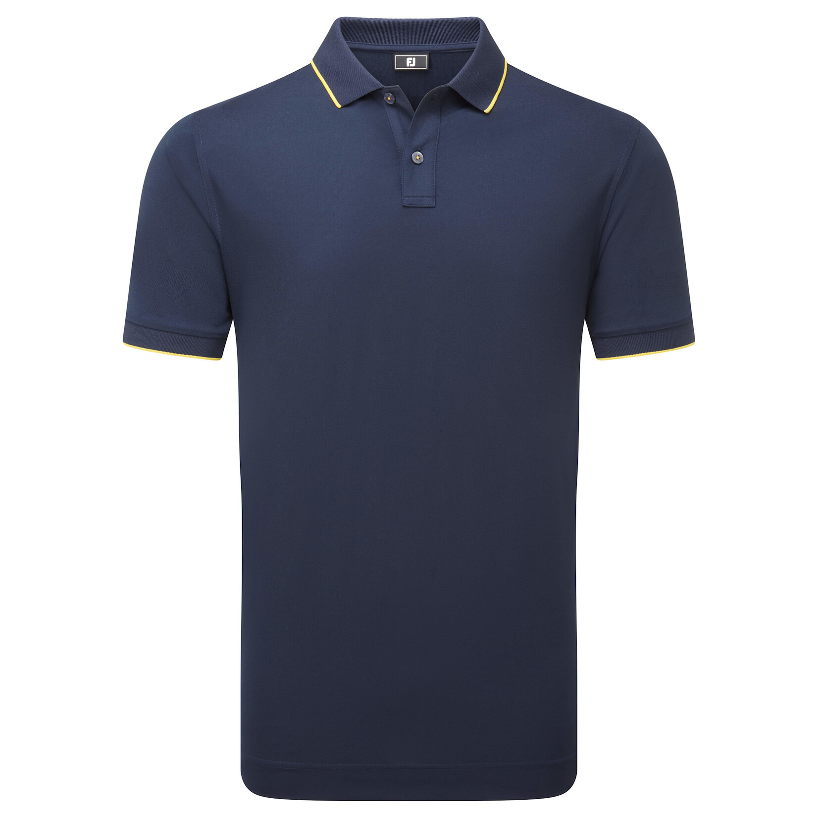 Footjoy Footjoy Tipped Pique Polo - Navy/White/Taxi