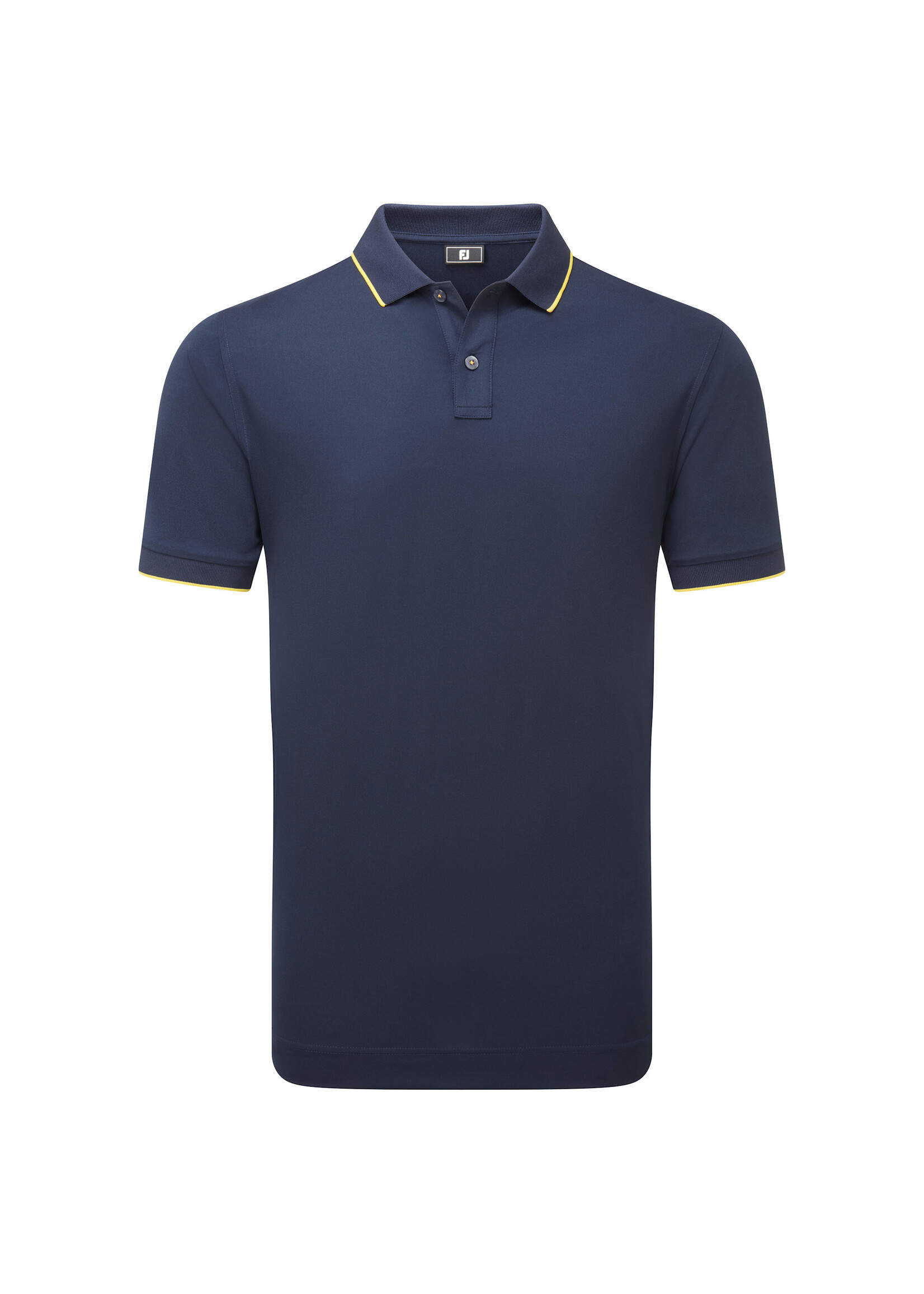 Footjoy Footjoy Tipped Pique Polo - Navy/White/Taxi