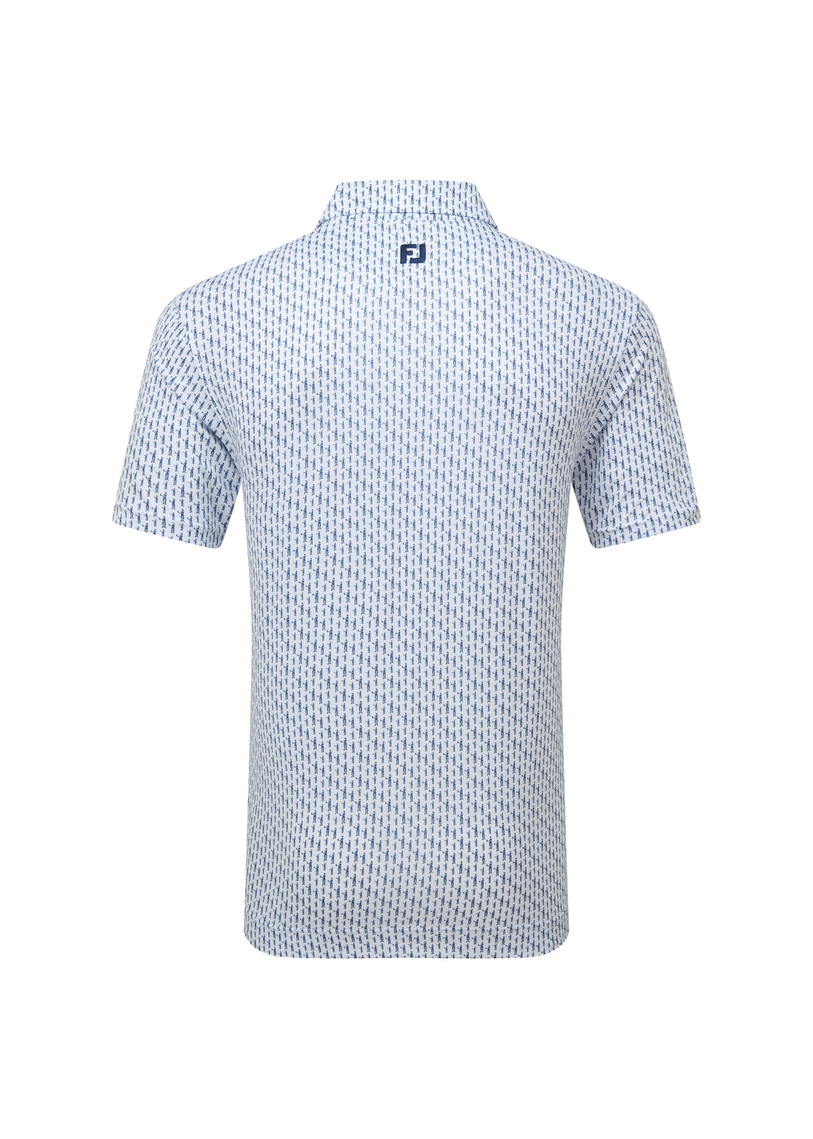 Footjoy Footjoy Figure Print Lisle Polo - White/Navy